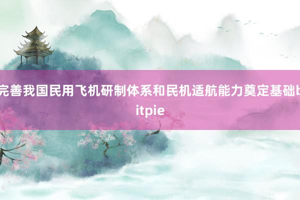 完善我国民用飞机研制体系和民机适航能力奠定基础bitpie