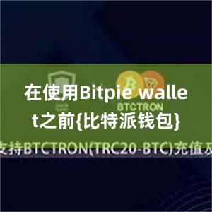 在使用Bitpie wallet之前{比特派钱包}