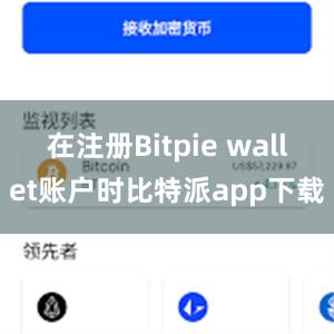 在注册Bitpie wallet账户时比特派app下载